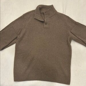 Naadam Brown Turtleneck Sweater with Long Sleeves